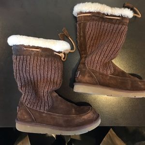Brown limited edition UGG boots with tassels